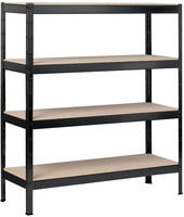 Stecksystem-Schwerlastregal XXL 4 Hb, 1800x1600x600, schw.-str.