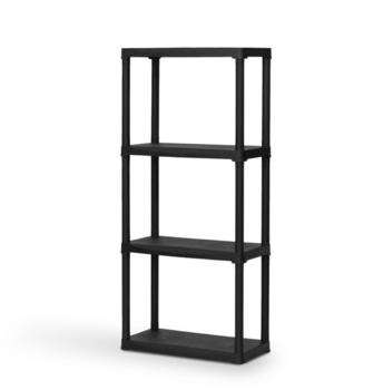 Art Plast Kunststoffregal schwarz 60x133x30 cm (ARTT60-4)