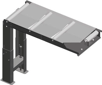 Metallkraft Verbindungsrollenbahn 390 mm, Zufuhrseite, für 60°-Schnitte