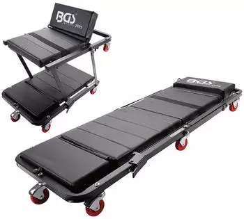 BGS Werkstatt-Rollbrett Rollsitz & Montageliege 360&deg; klappbar bis 150kg (2995)
