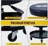 CCLife Technic Werkstatthocker höhenverstellbar 380-500mm mit Rollen, 2 Ablagen, 150kg (3106)