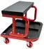 Relaxdays Werkstatthocker mit Ablage, Rollhocker, bis 100kg