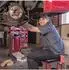 Relaxdays Werkstatthocker mit Ablage, Rollhocker, bis 100kg