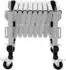 MSW Wheels Rollenbahn 130kg, 147cm, 9 Rollen, höhenverstellbar, faltbar (MSW-RT-130)