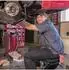 Relaxdays Mechaniker-Rollbrett 2-in-1 Werkstatthocker, klappbar, 360°-Rollen, 150kg, Stahl, schwarz (10049685_46)