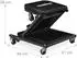 Relaxdays Mechaniker-Rollbrett 2-in-1 Werkstatthocker, klappbar, 360°-Rollen, 150kg, Stahl, schwarz (10049685_46)