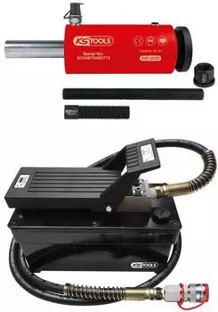 KS Tools Hydraulik-Einheit 32t mit Luft-Hydraulik-Pumpe, 9-tlg. (440.9996)