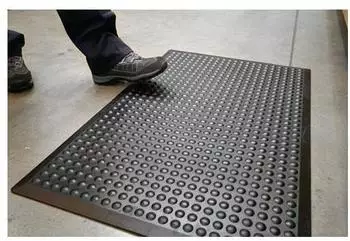 Coba Arbeitsplatzmatte 90x60cm, 14mm, schwarz SBR-Gummi (BF010001)