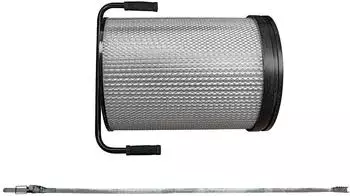 vhbw Feinstaub-Filterpatrone für Holzmann ABS1080 / ABS1500FF mit Reinigungsbürste (175562013-3)