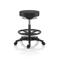 Garagenhocker, Schwarz, Metall, 68x58x68 cm, Arbeitszimmer, B&uuml;rost&uuml;hle, B&uuml;rohocker