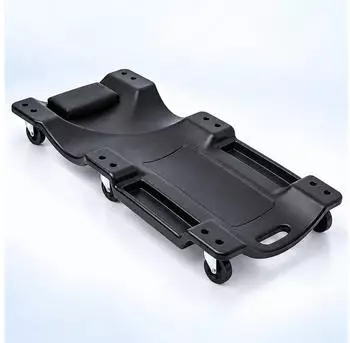Relaxdays Werkstatt-Rollbrett ergonomisch, 150kg, 12x48x102cm, schwarz