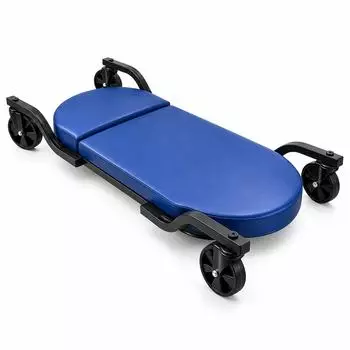 Relaxdays Rollbrett Werkstatt gepolstert, 180kg, blau
