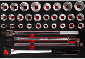 KS Tools 3/4'' Steckschlüssel-Satz in Schaumstoffeinlage 32-tlg