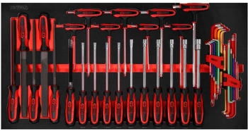 KS Tools Werkzeuge-Maschinen GmbH Schraubendreher- / und Feilen-Satz in Schaumstoffeinlage 42-tlg (813.0042)