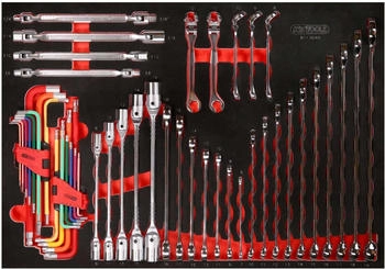KS Tools Schraubenschlüssel-Satz in Schaumstoffeinlage 49-tlg