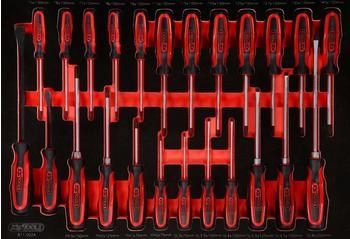 KS Tools Schraubendreher-Satz in Schaumstoffeinlage, 24-tlg (811.0024)