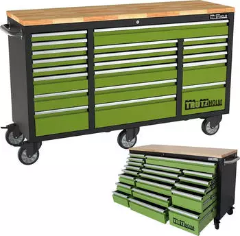 Trutzholm Deluxe XXL Unbest&uuml;ckt 160x91 cm 20 Schubladen Gr&uuml;n (14492)