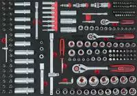 Ks-Tools 711.0195, Ks-Tools KS Tools 1/4"+3/8"+1/2" Steckschl&uuml;ssel-Satz, H 35mm, 195
