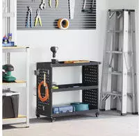 vidaXL Werkzeugwagen Anthrazit 75 x 35 x 73 cm Kaltgewalzter Stahl