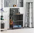 vidaXL Werkzeugwagen Kaltgewalzter Stahl Schwarz 65x35x111cm (874553)