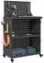 vidaXL Werkzeugwagen Kaltgewalzter Stahl Schwarz 65x35x111cm (874553)