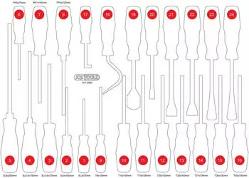 KS Tools Leere Schaumstoffeinlage f&uuml;r 811.3024 (811.3024-97)