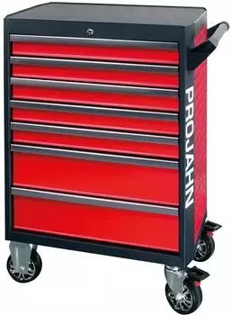 Projahn Galaxy Werkstattwagen 7 Schubf&auml;cher 148-teilig Rot/Anthrazit (5501-102)