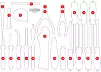 Ks Tools Schaumstoffeinlage, Sortimentskasten 811.1032-97