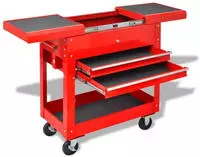 vidaXL Werkzeugwagen Rot 70,5 x 37 x 71 cm Stahl