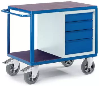 Rollcart Schwerlast-Werkstattwagen mit Schubladenschrank 1000kg, 1000x700mm