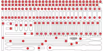 KS Tools Leere Schaumstoffeinlage f&uuml;r 813.0165 (813.0165-97)