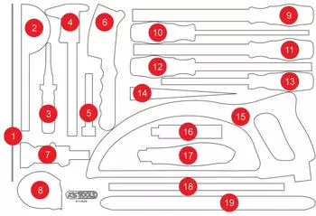 KS Tools Leere Schaumstoffeinlage f&uuml;r 811.0028 (811.0028-97)