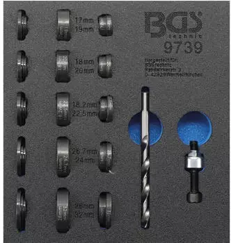 BGS Lochstanz-Satz f&uuml;r Einparksensoren &Oslash; 17-32mm (9739)
