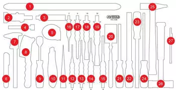 KS Tools Leere Schaumstoffeinlage f&uuml;r 813.1036 (813.1036-97)