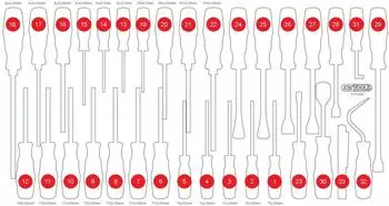 KS Tools Leere Schaumstoffeinlage f&uuml;r 813.0033 (813.0033-97)