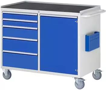 Rau Montagewagen LL5.22.12 1145x650x975mm 5 Schubladen 1 Tür (05-LL5.22.12A-MT.11)