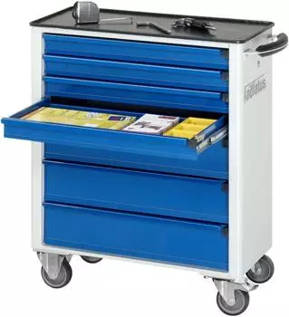 Rau adlatus 7120 Werkzeugwagen 7 Schubladen, Metall, 700x350x860mm (02-7120.11)