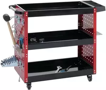 MCW Regalwagen M26-W, Metall, rot, 90x73x35cm (800000862202)