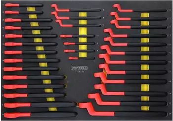 KS Tools Isolierter Schlüssel-Satz in Schaumstoffeinlage, 33-teilig (117.6133)