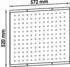 Vigor Blinky V6399 Lochwandplatte für Werkstattwagen Serie L/XL, 520x400mm (V6399)