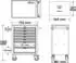 Vigor Blinky Series L Werkstattwagen mit Sortiment 376-teilig (V1901-X/376)