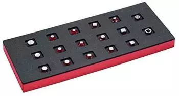 Bahco Fit&Go 1/3 Einlage &Ouml;lablassschrauben-Steckschl&uuml;ssel 17-tlg. (FF1E5009)