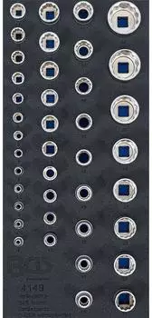 BGS Werkstattwageneinlage 1/3 Steckschl&uuml;ssel-Eins&auml;tze Zw&ouml;lfkant 6,3mm (4149)