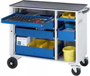 Rau Adlatus Werkzeugwagen 4 Schubladen Metall 1025x520x890mm (02-10460.11)