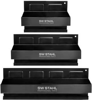 SW-Stahl Magnetische Ablageschalen-Set, Stahlblech, 3-teilig (07005L)