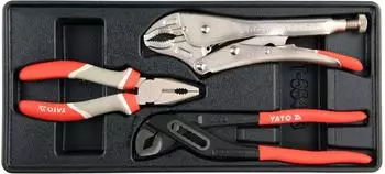 Yato Schubladeneinsatz mit Zangen-Set 3-teilig, 385x175x41mm (YT-55463)