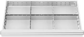 STIER Schubladeneinteilung Metalleinteilung BLH 150/175mm, 800x450mm, 6 F&auml;cher (903921)