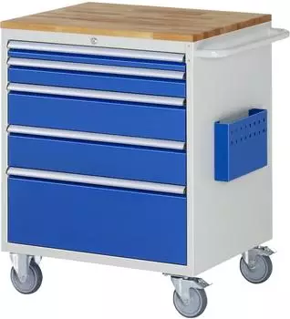 Rau Montagewagen XL5.2 Buche 5 Schubladen 770x650x975mm (05-XL5.2A-B.11)