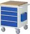 Rau Werkstattwagen Serie 7000 4 Schubladen, Buche-Top, 580x650x795mm