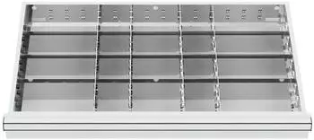 STIER Schubladeneinteilung Metalleinteilung BLH 150/175mm 800x450mm 20 Fächer (903918)